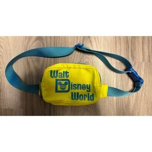 Walt Disney World Fanny Pack Bum Bag  Waist Adjustable Strap hat set retro Adult